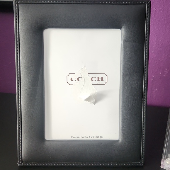 Coach Clear Acrylic Photo Frames with Black and White Accents - Picture 3 of 8